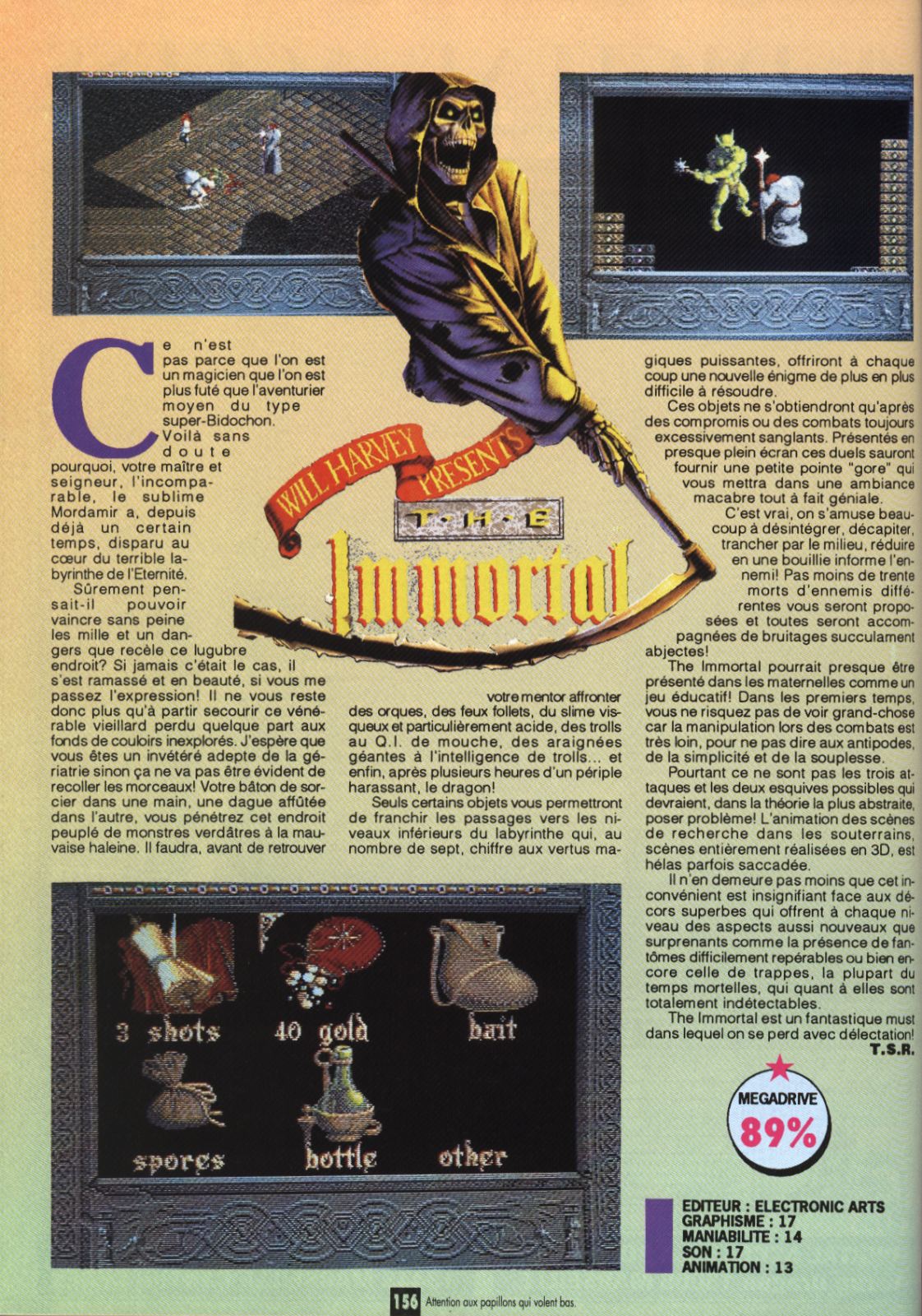 The Immortal for Genesis (1991) MobyRank MobyGames